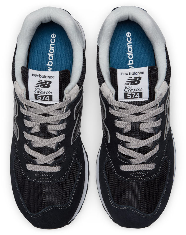 NEW BALANCE 574 Sneaker Schwarz Grau Kompenhans schuhe sport