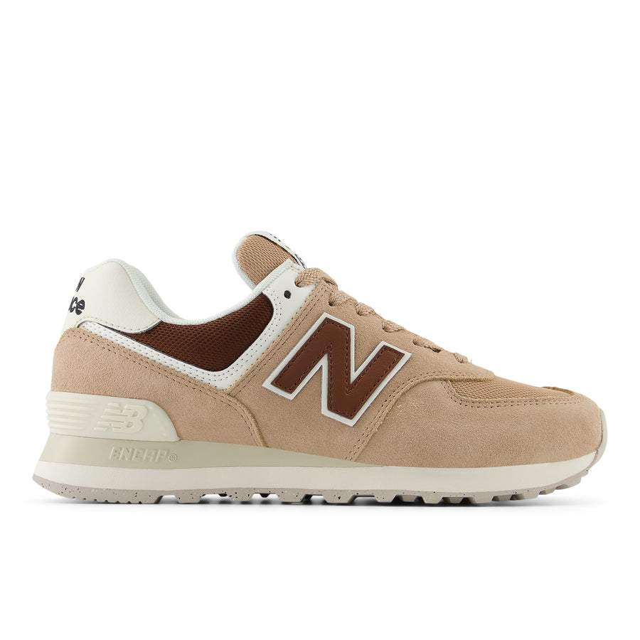 NEW BALANCE 574 Sneaker Beige Rot Kompenhans schuhe sport